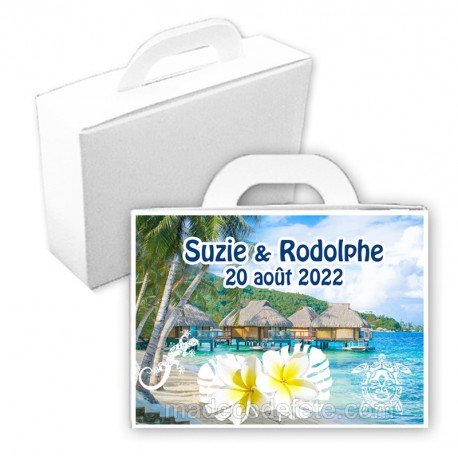 Valise dragées Bora-Bora