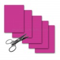 5 feuilles A4 300 g fuchsia