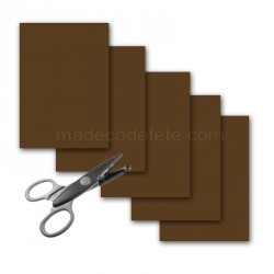 5 feuilles A4 300 g chocolat