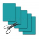 5 feuilles A4 300 g turquoise