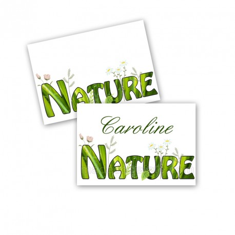 Porte-noms mot nature (lot de 10)