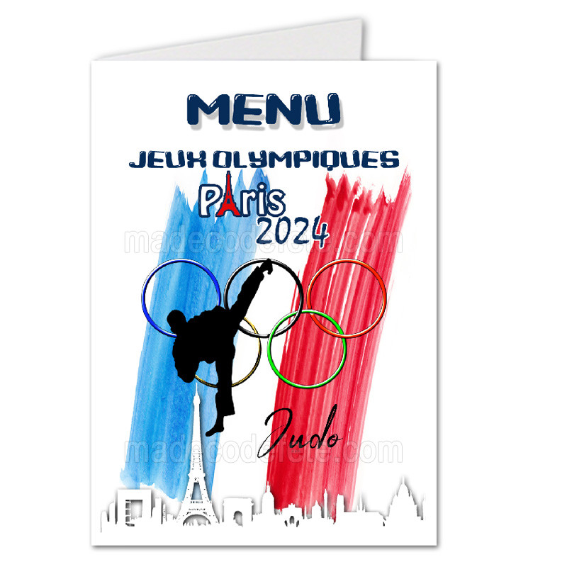 Menu thème jo paris 2024 judo