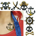 Tatouages pirate x 6