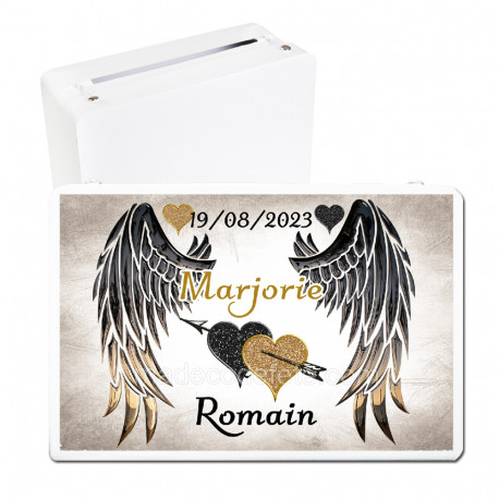 Urne mariage ailes fantasy