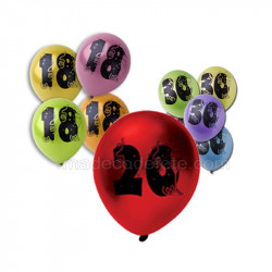 10 ballons anniversaire 20 ans