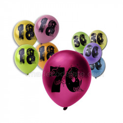 10 ballons anniversaire 70 ans