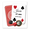 Faire-part thème jeux et casino