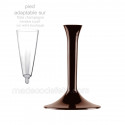 Pied de verre chocolat