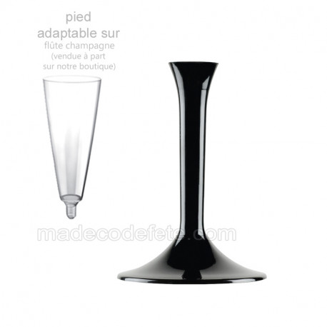 Pied verre noir