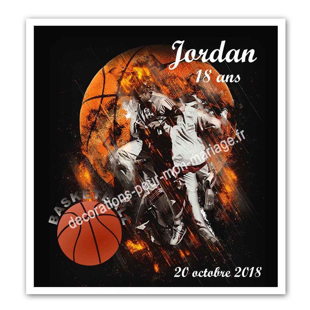 Faire Part Invitation Anniversaire Sur Le Basket