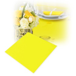serviettes jaunes papier jetables pas chères en lot de 50